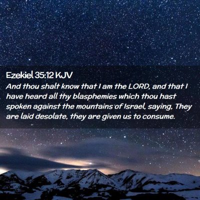 Ezekiel 35:12 KJV Free Bible Images