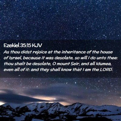 Ezekiel 35:15 KJV Free Bible Images