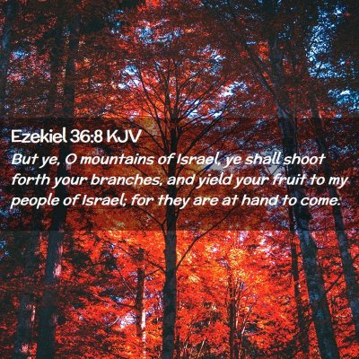 Ezekiel 36:8 KJV Free Bible Images