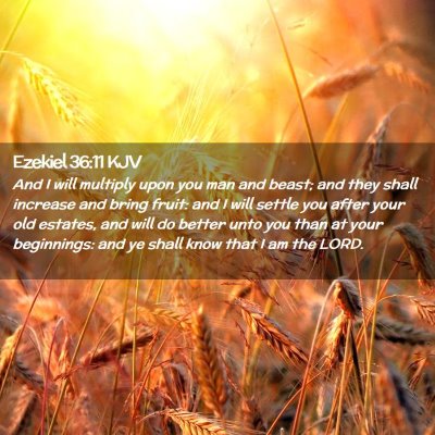 Ezekiel 36:11 KJV Free Bible Images