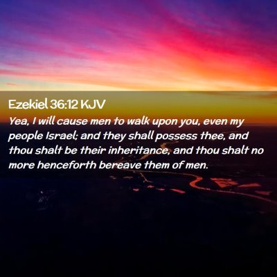 Ezekiel 36:12 KJV Free Bible Images