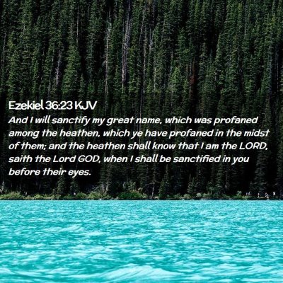 Ezekiel 36:23 KJV Free Bible Images