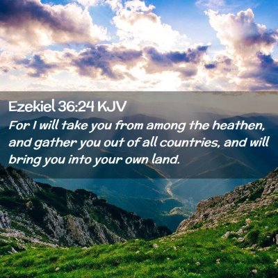 Ezekiel 36:24 KJV Free Bible Images