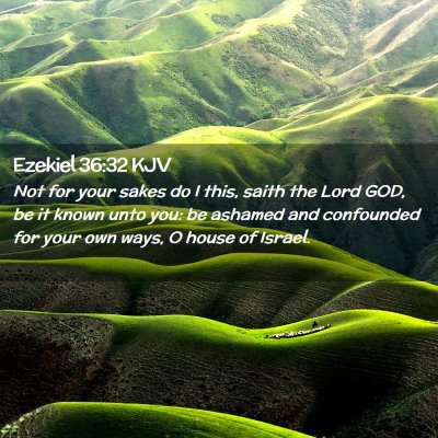 Ezekiel 36:32 KJV Free Bible Images