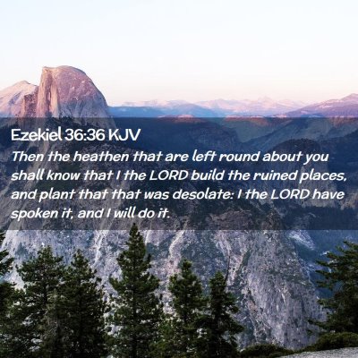 Ezekiel 36:36 KJV Free Bible Images