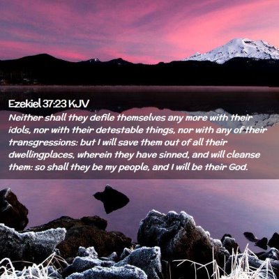 Ezekiel 37:23 KJV Free Bible Images