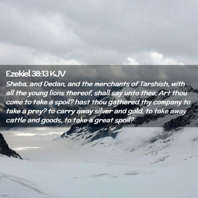 Ezekiel 38:13 KJV Free Bible Images