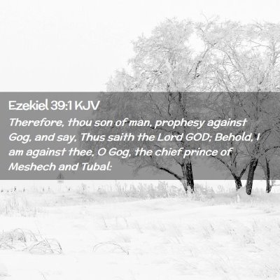 Ezekiel 39:1 KJV Free Bible Images