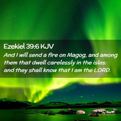 Ezekiel 39:6 KJV Free Bible Images