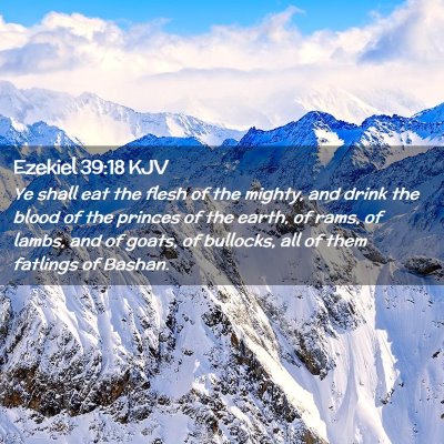 Ezekiel 39:18 KJV Free Bible Images