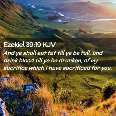 Ezekiel 39:19 KJV Free Bible Images