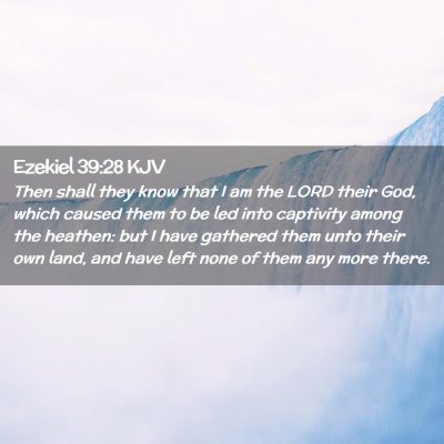 Ezekiel 39:28 KJV Free Bible Images