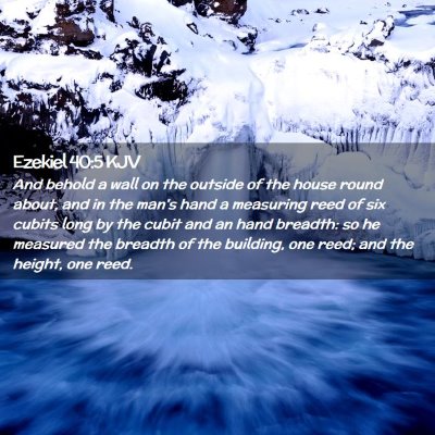 Ezekiel 40:5 KJV Free Bible Images