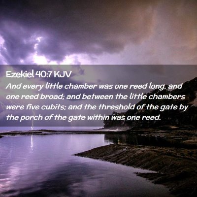 Ezekiel 40:7 KJV Free Bible Images