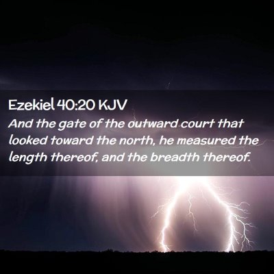 Ezekiel 40:20 KJV Free Bible Images