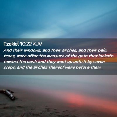 Ezekiel 40:22 KJV Free Bible Images