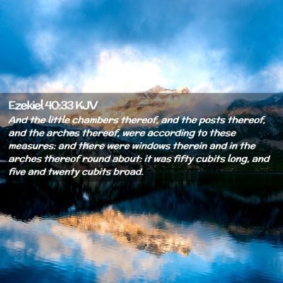 Ezekiel 40:33 KJV Free Bible Images