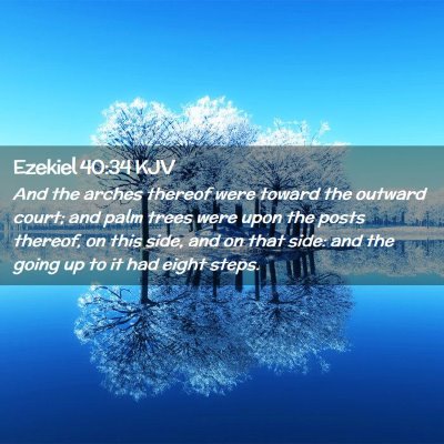 Ezekiel 40:34 KJV Free Bible Images