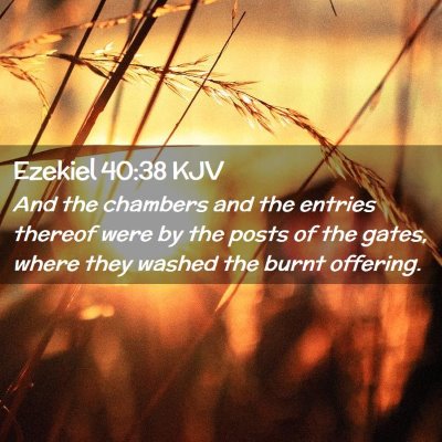 Ezekiel 40:38 KJV Free Bible Images