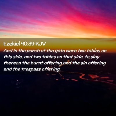 Ezekiel 40:39 KJV Free Bible Images