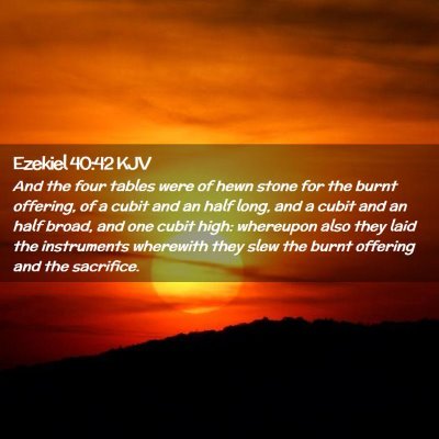 Ezekiel 40:42 KJV Free Bible Images