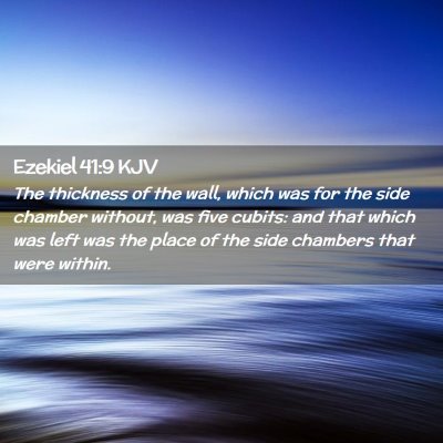 Ezekiel 41:9 KJV Free Bible Images