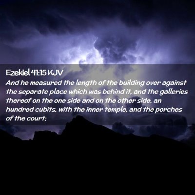 Ezekiel 41:15 KJV Free Bible Images