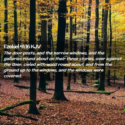 Ezekiel 41:16 KJV Free Bible Images