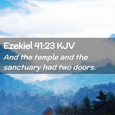 Ezekiel 41:23 KJV Free Bible Images