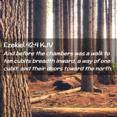 Ezekiel 42:4 KJV Free Bible Images