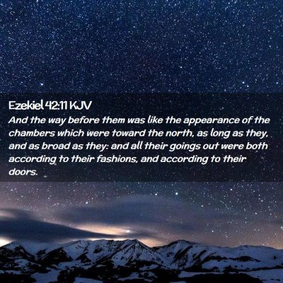 Ezekiel 42:11 KJV Free Bible Images