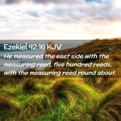 Ezekiel 42:16 KJV Free Bible Images