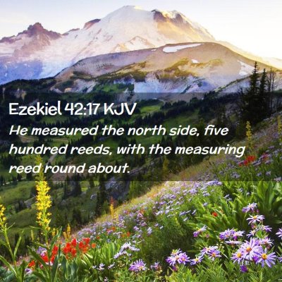 Ezekiel 42:17 KJV Free Bible Images