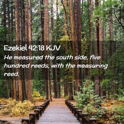 Ezekiel 42:18 KJV Free Bible Images