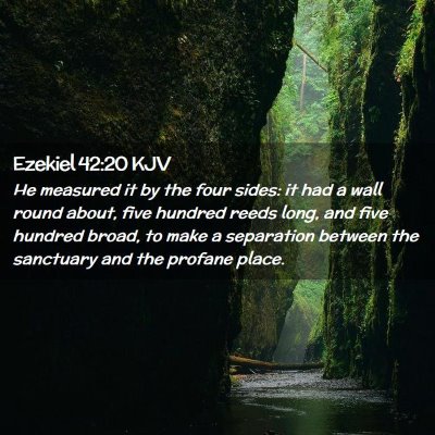 Ezekiel 42:20 KJV Free Bible Images