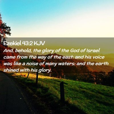 Ezekiel 43:2 KJV Free Bible Images