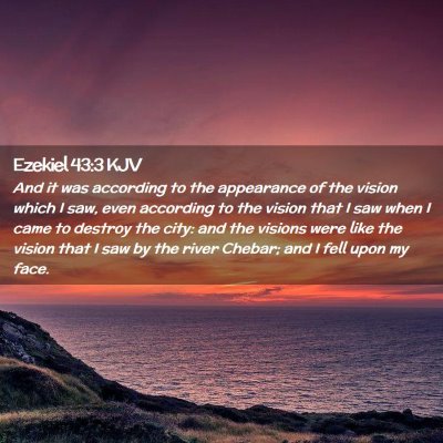 Ezekiel 43:3 KJV Free Bible Images