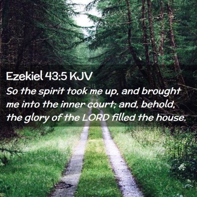 Ezekiel 43:5 KJV Free Bible Images