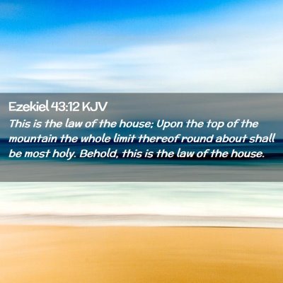 Ezekiel 43:12 KJV Free Bible Images