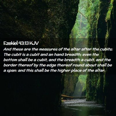 Ezekiel 43:13 KJV Free Bible Images