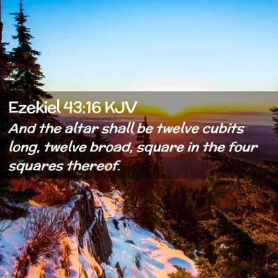 Ezekiel 43:16 KJV Free Bible Images