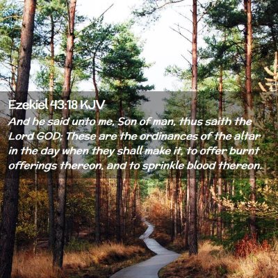 Ezekiel 43:18 KJV Free Bible Images