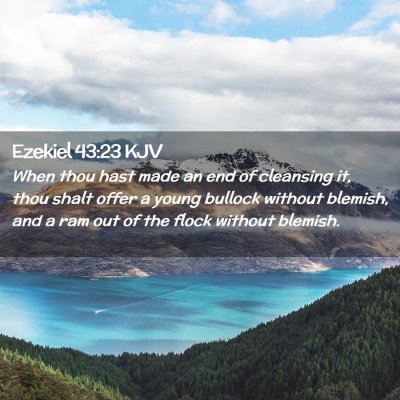 Ezekiel 43:23 KJV Free Bible Images