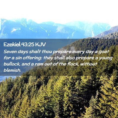 Ezekiel 43:25 KJV Free Bible Images