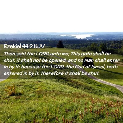 Ezekiel 44:2 KJV Free Bible Images