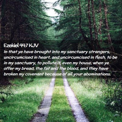 Ezekiel 44:7 KJV Free Bible Images