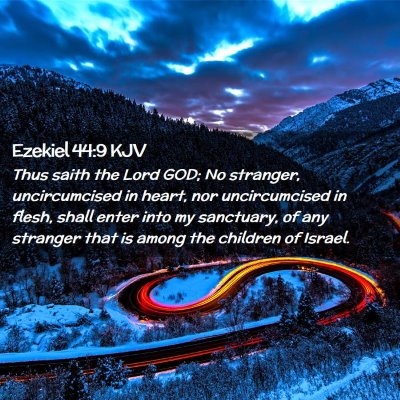 Ezekiel 44:9 KJV Free Bible Images