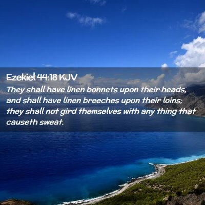 Ezekiel 44:18 KJV Free Bible Images