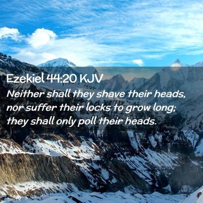 Ezekiel 44:20 KJV Free Bible Images