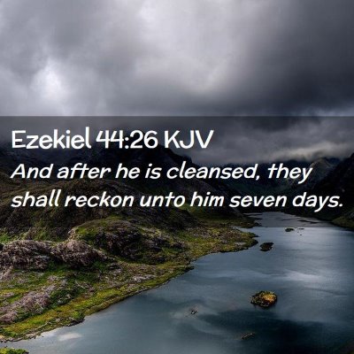 Ezekiel 44:26 KJV Free Bible Images